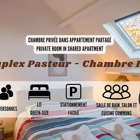 Bed & Breakfast Duplex Pasteur - 1 - Privee Troyes